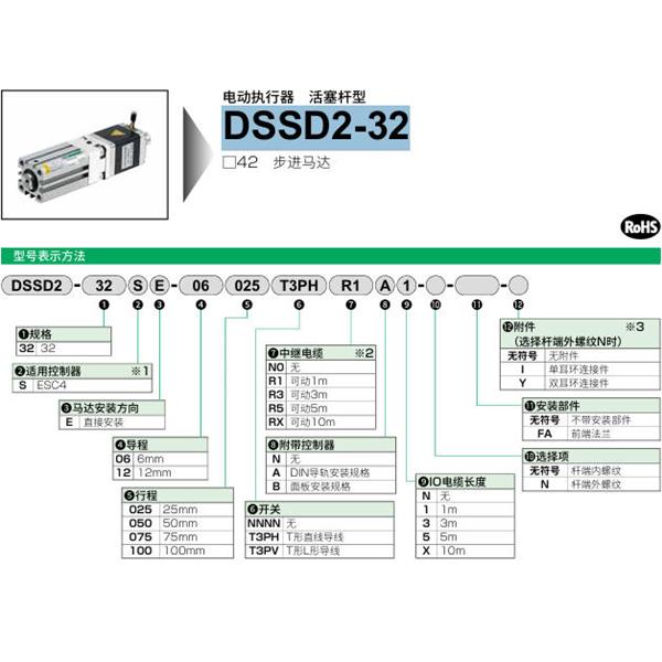 CKD喜開(kāi)理電動(dòng)執(zhí)行器（無(wú)馬達(dá)型）活塞桿型DSSD2-32SE-06050NNNNN0NN