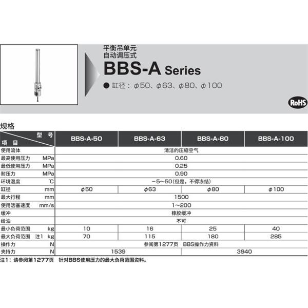CKD喜開理平衡吊單元BBS-A-AU2-CB-100D-300Y