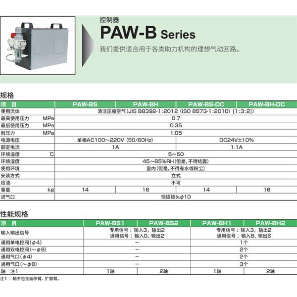 CKD喜開理機械助力臂PAW-MB-XZ-U